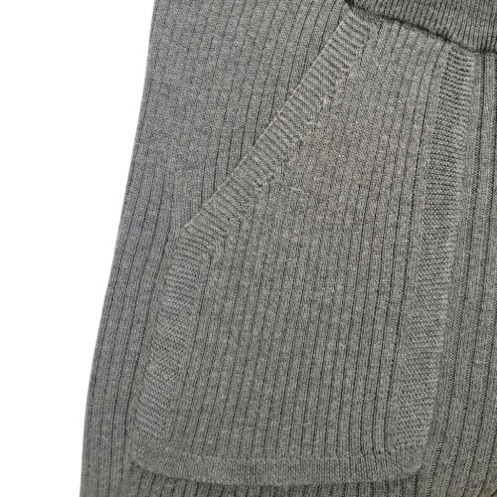 Splendid Rib Wide Leg Crop Pant In Soft Vintage Olive Branch, XL, - Picture 6 of 11